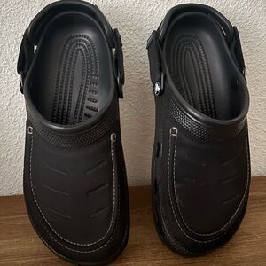 Black Crocs. Like new. Men’s size 8. $40.